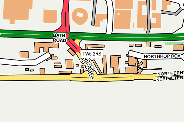 TW6 2RS map - OS OpenMap – Local (Ordnance Survey)