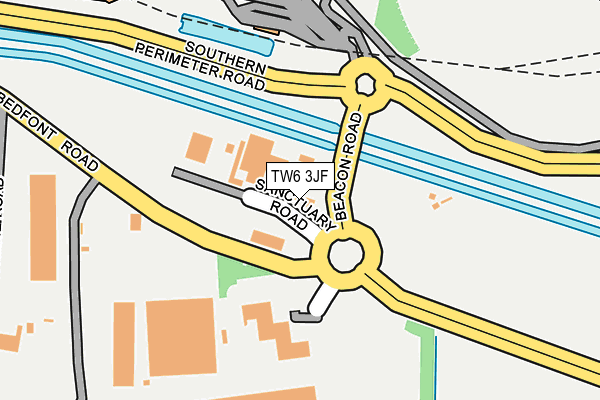 TW6 3JF map - OS OpenMap – Local (Ordnance Survey)