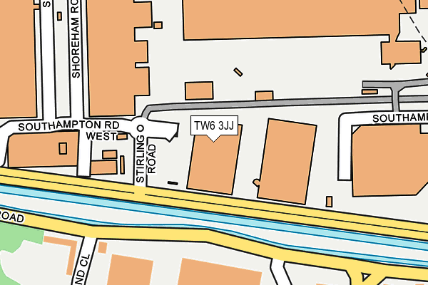 TW6 3JJ map - OS OpenMap – Local (Ordnance Survey)