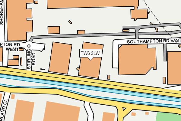 TW6 3LW map - OS OpenMap – Local (Ordnance Survey)