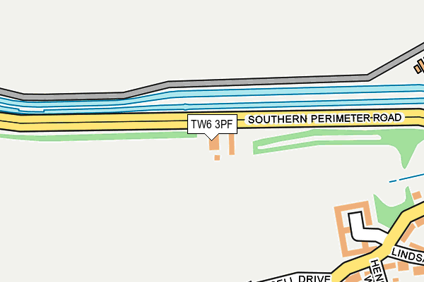 TW6 3PF map - OS OpenMap – Local (Ordnance Survey)