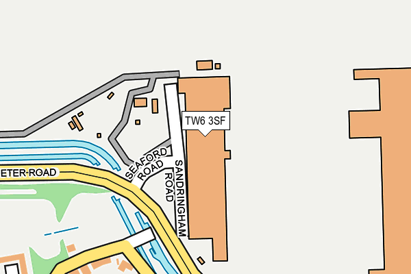 TW6 3SF map - OS OpenMap – Local (Ordnance Survey)