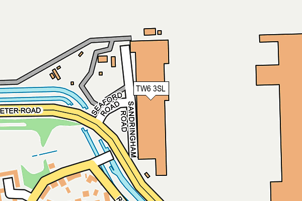 TW6 3SL map - OS OpenMap – Local (Ordnance Survey)