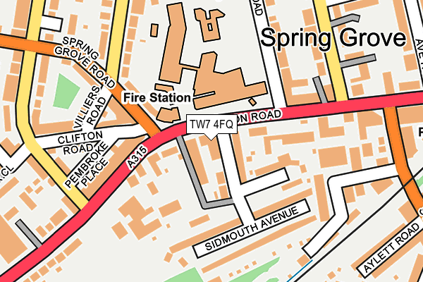 TW7 4FQ map - OS OpenMap – Local (Ordnance Survey)