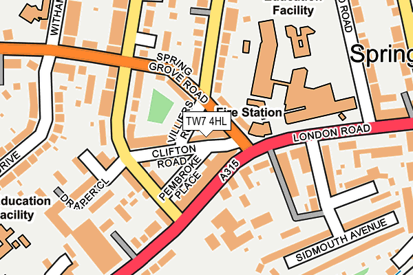 TW7 4HL map - OS OpenMap – Local (Ordnance Survey)