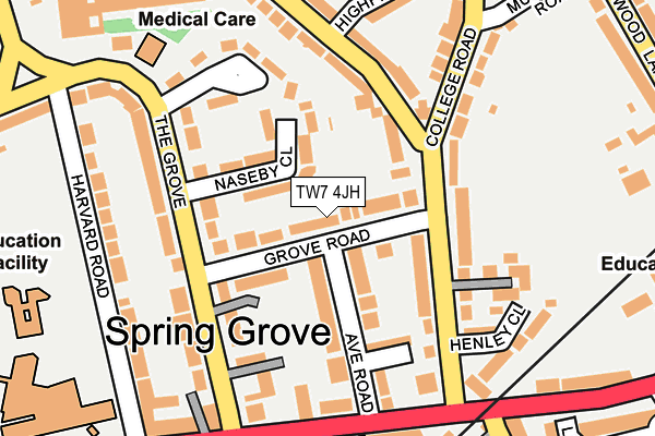 TW7 4JH map - OS OpenMap – Local (Ordnance Survey)