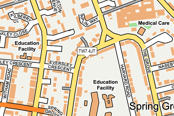 TW7 4JT map - OS OpenMap – Local (Ordnance Survey)