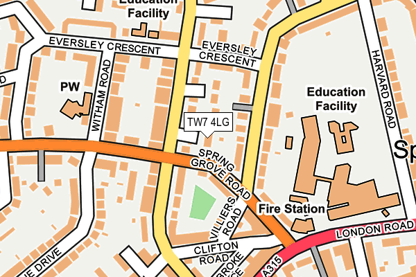 TW7 4LG map - OS OpenMap – Local (Ordnance Survey)