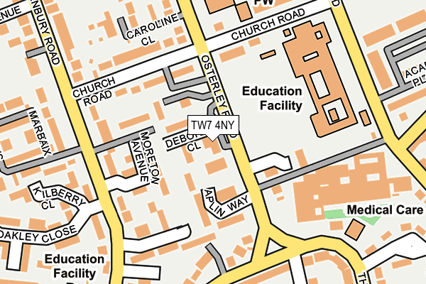 TW7 4NY map - OS OpenMap – Local (Ordnance Survey)