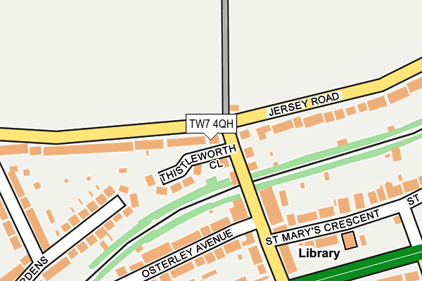 TW7 4QH map - OS OpenMap – Local (Ordnance Survey)