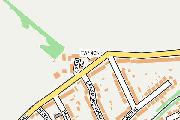 TW7 4QN map - OS OpenMap – Local (Ordnance Survey)