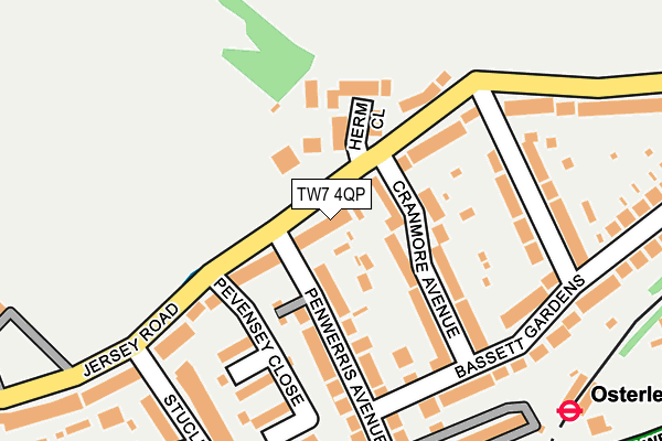 TW7 4QP map - OS OpenMap – Local (Ordnance Survey)