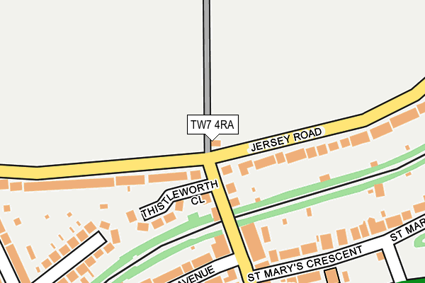 TW7 4RA map - OS OpenMap – Local (Ordnance Survey)