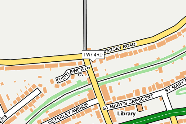 TW7 4RD map - OS OpenMap – Local (Ordnance Survey)