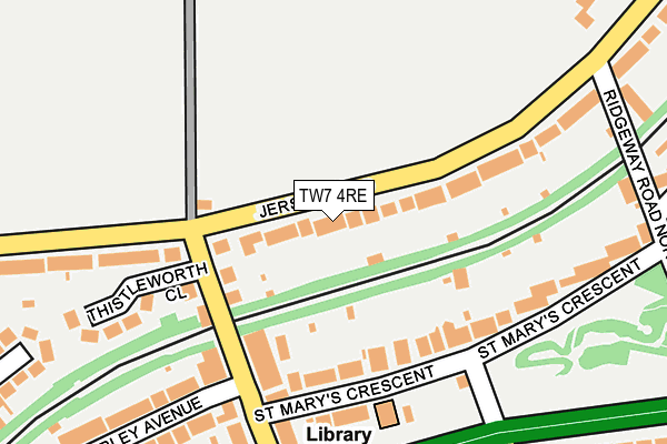 TW7 4RE map - OS OpenMap – Local (Ordnance Survey)