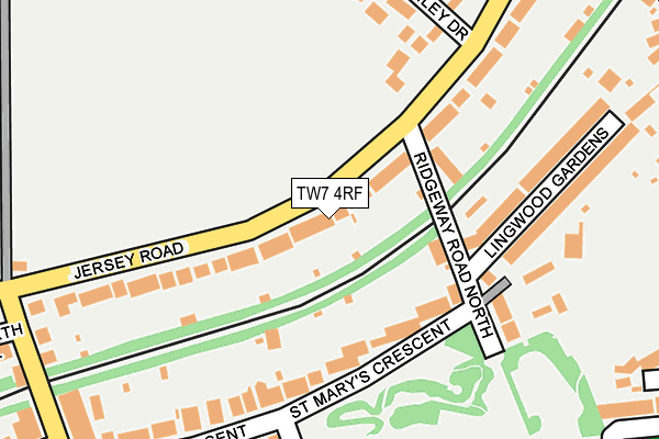 TW7 4RF map - OS OpenMap – Local (Ordnance Survey)