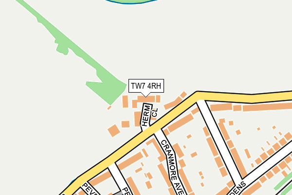 TW7 4RH map - OS OpenMap – Local (Ordnance Survey)