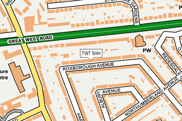 TW7 5HH map - OS OpenMap – Local (Ordnance Survey)