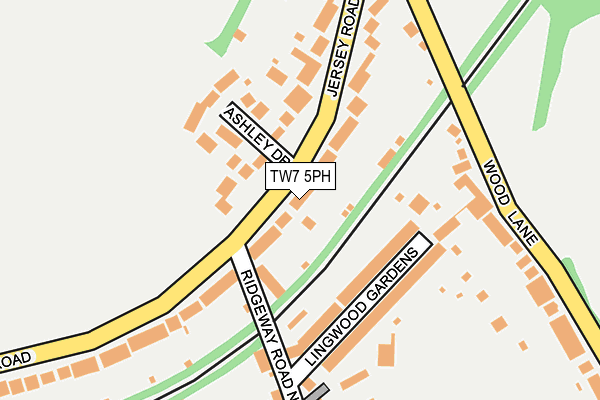 TW7 5PH map - OS OpenMap – Local (Ordnance Survey)