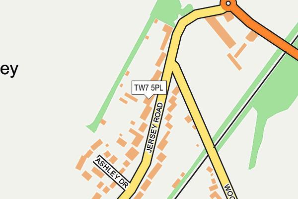 TW7 5PL map - OS OpenMap – Local (Ordnance Survey)