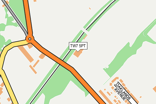 TW7 5PT map - OS OpenMap – Local (Ordnance Survey)