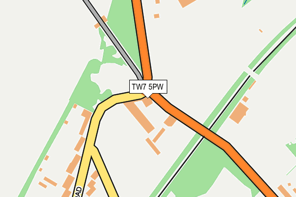 TW7 5PW map - OS OpenMap – Local (Ordnance Survey)