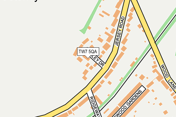 TW7 5QA map - OS OpenMap – Local (Ordnance Survey)