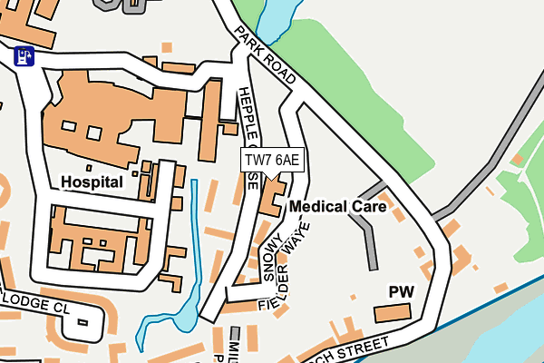 TW7 6AE map - OS OpenMap – Local (Ordnance Survey)