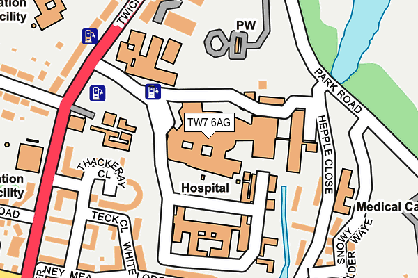 TW7 6AG map - OS OpenMap – Local (Ordnance Survey)