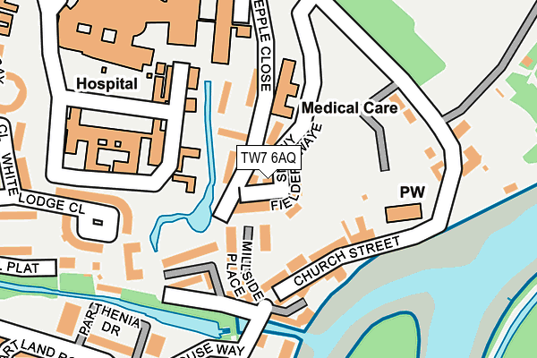 TW7 6AQ map - OS OpenMap – Local (Ordnance Survey)