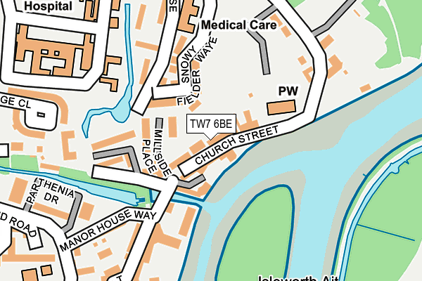 TW7 6BE map - OS OpenMap – Local (Ordnance Survey)