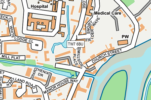 TW7 6BU map - OS OpenMap – Local (Ordnance Survey)