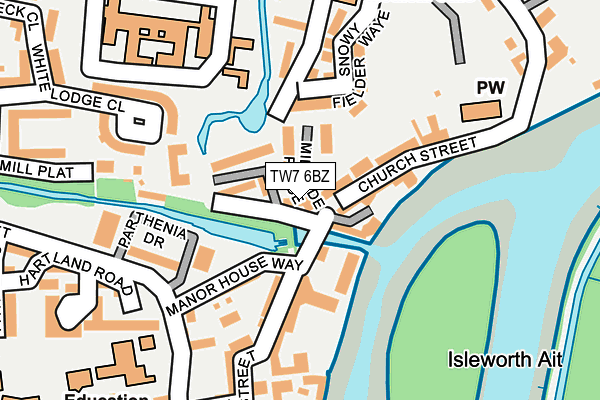 TW7 6BZ map - OS OpenMap – Local (Ordnance Survey)