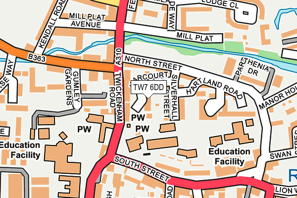 TW7 6DD map - OS OpenMap – Local (Ordnance Survey)