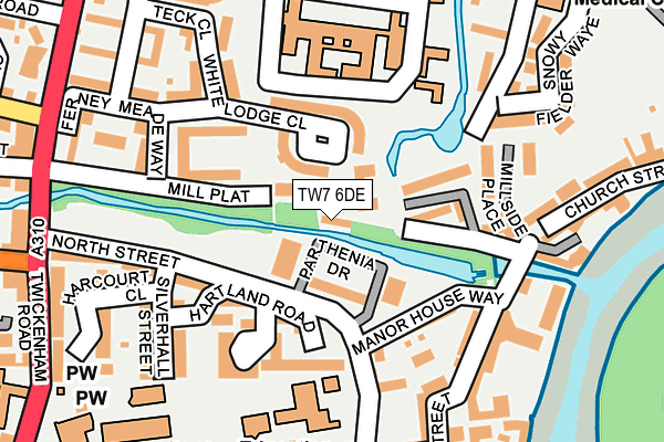 TW7 6DE map - OS OpenMap – Local (Ordnance Survey)