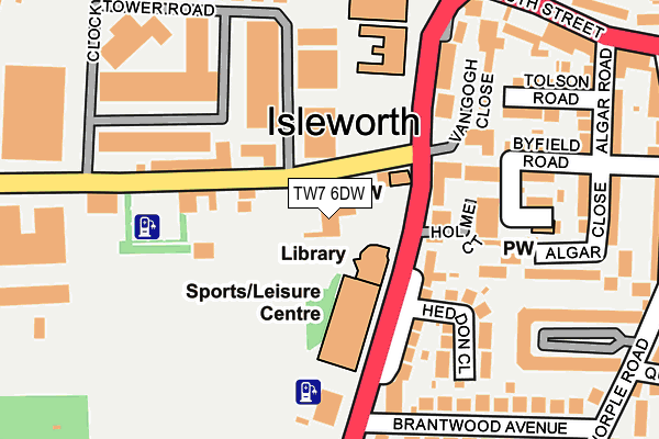TW7 6DW map - OS OpenMap – Local (Ordnance Survey)