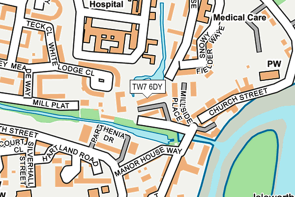 TW7 6DY map - OS OpenMap – Local (Ordnance Survey)