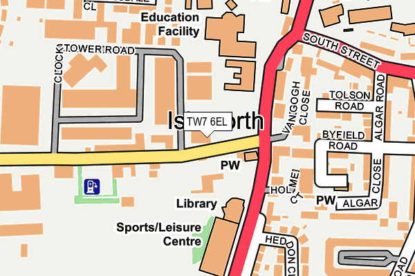 TW7 6EL map - OS OpenMap – Local (Ordnance Survey)