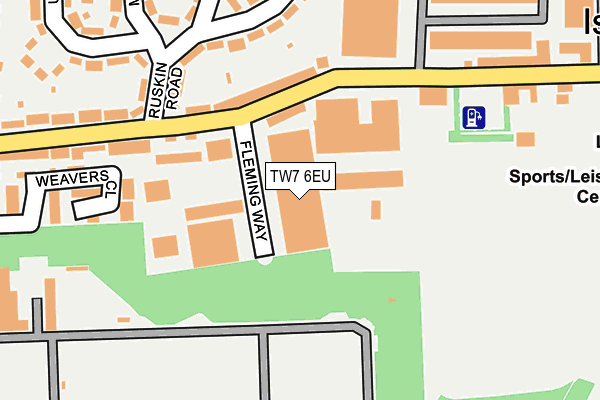 TW7 6EU map - OS OpenMap – Local (Ordnance Survey)