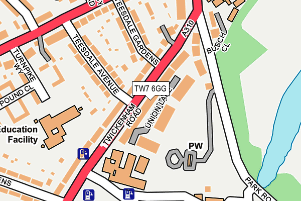 TW7 6GG map - OS OpenMap – Local (Ordnance Survey)