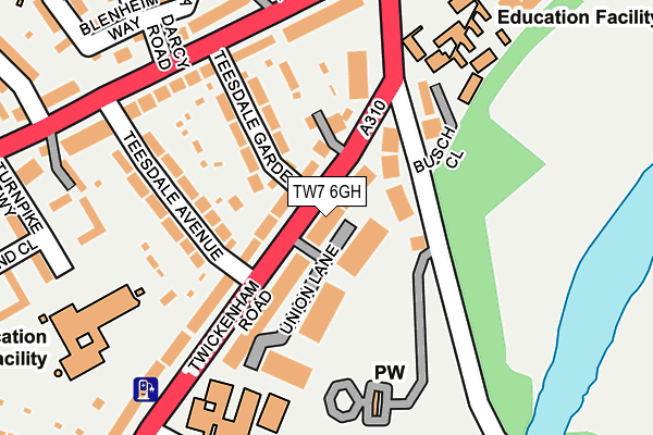 TW7 6GH map - OS OpenMap – Local (Ordnance Survey)