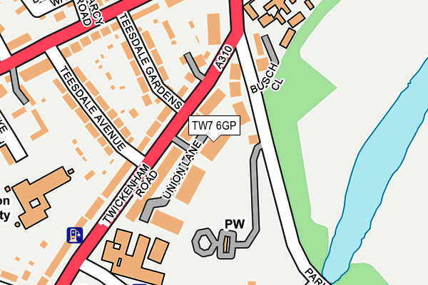 TW7 6GP map - OS OpenMap – Local (Ordnance Survey)