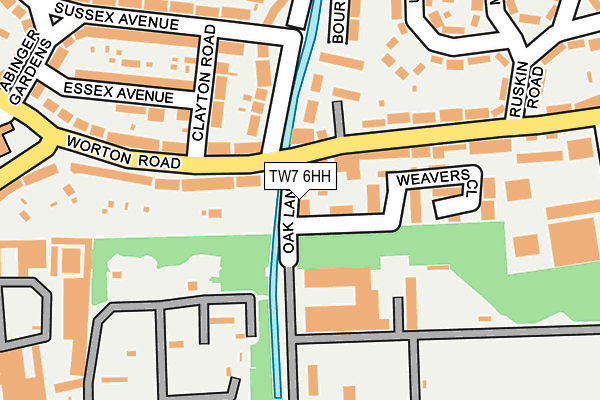 TW7 6HH map - OS OpenMap – Local (Ordnance Survey)