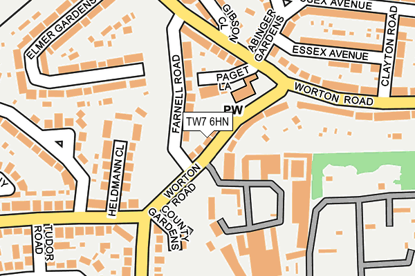 TW7 6HN map - OS OpenMap – Local (Ordnance Survey)