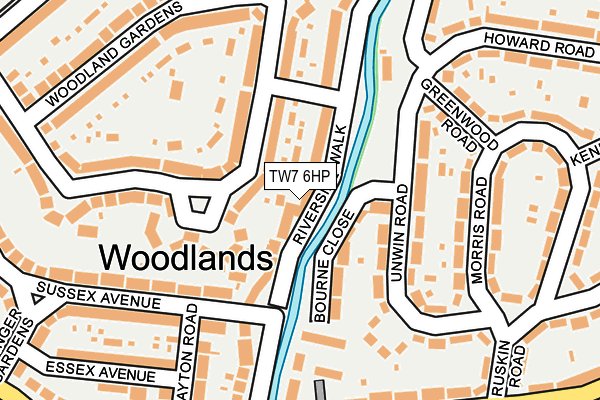 TW7 6HP map - OS OpenMap – Local (Ordnance Survey)