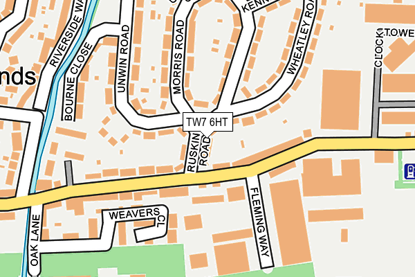 TW7 6HT map - OS OpenMap – Local (Ordnance Survey)