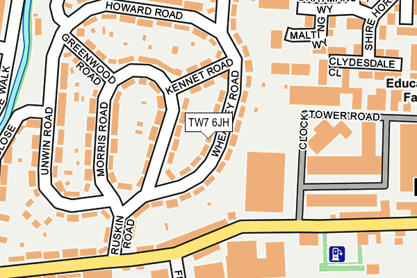 TW7 6JH map - OS OpenMap – Local (Ordnance Survey)