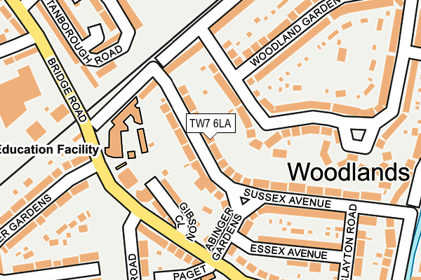 TW7 6LA map - OS OpenMap – Local (Ordnance Survey)