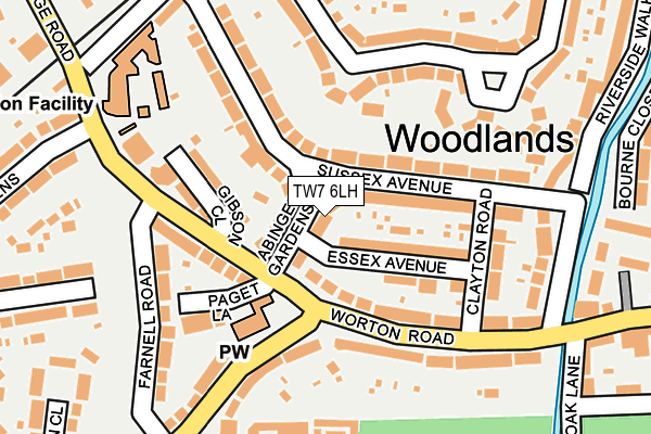 TW7 6LH map - OS OpenMap – Local (Ordnance Survey)