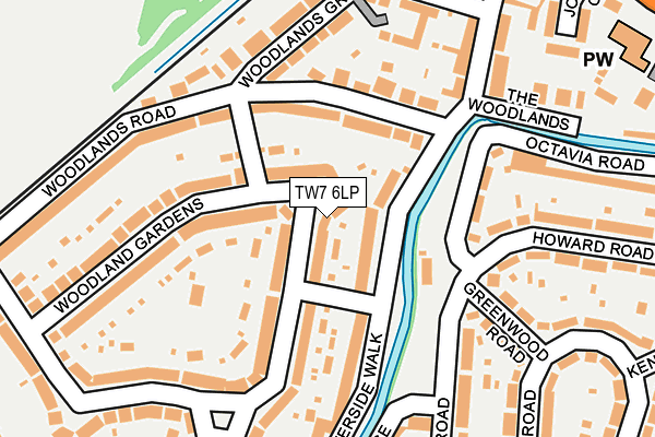 TW7 6LP map - OS OpenMap – Local (Ordnance Survey)